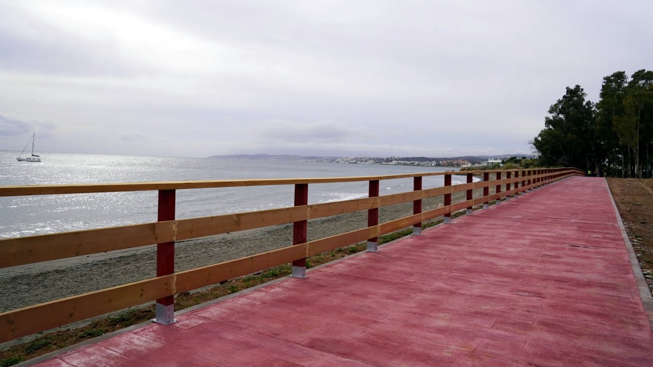 El Ayuntamiento finaliza las obras del tramo de corredor litoral en la playa del Cristo