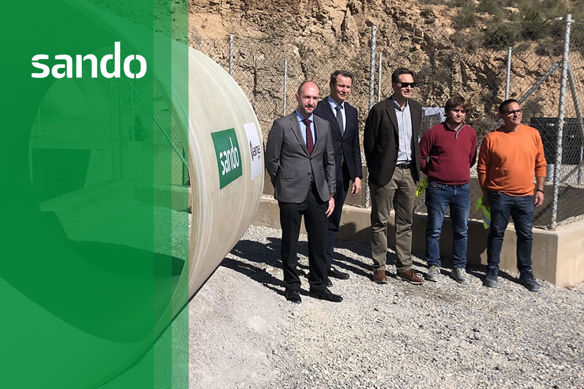 Nueva infraestructura hidráulica del Canal de Benínar en Almería. Sando
