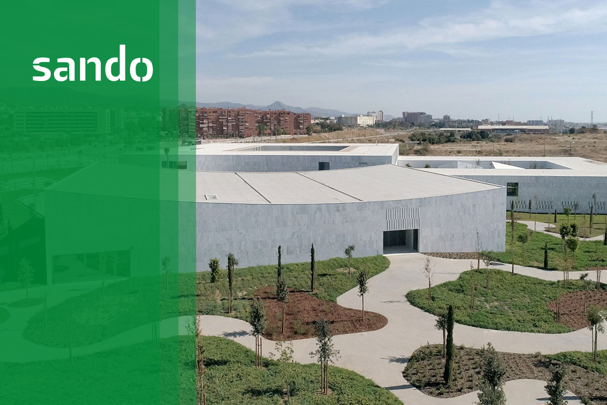 El Pabellón de Gobierno, Paraninfo y espacios libres de la UMA construido por Sando ha logrado el primer premio Málaga Arquitectura 2022.