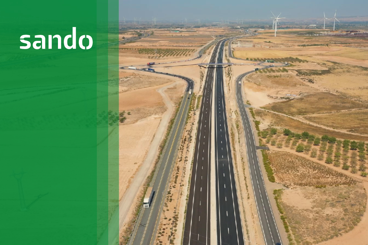 El Ministerio de Transportes, Movilidad y Agenda Urbana (Mitma) ha puesto en servicio 10 kilómetros del tramo Gallur-Mallén de la autovía A-68, en la provincia de Zaragoza. Un proyecto adjudicado a Sando en UTE.  