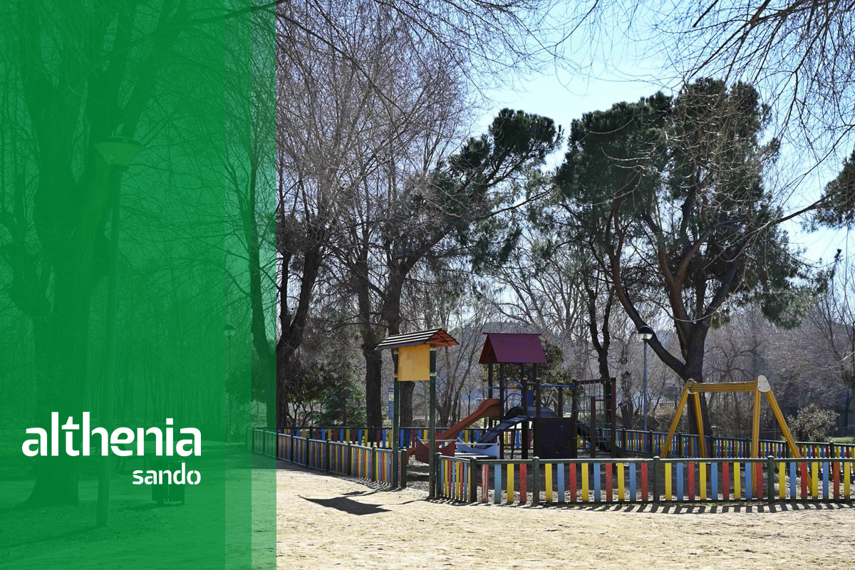 Althenia Sando ha finalizado las obras de remodelación y acondicionamiento de una de las principales zonas verdes de Alcalá de Henares, el Parque de la Juventud.Althenia Sando ha finalizado las obras de remodelación y acondicionamiento de una de las principales zonas verdes de Alcalá de Henares, el Parque de la Juventud.