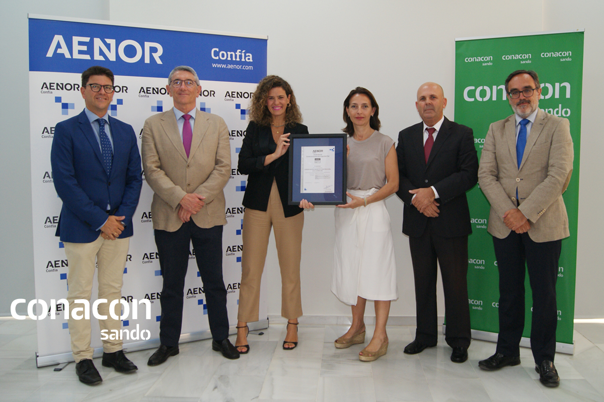 AENOR certifica a Conacon Sando en la ISO 39001