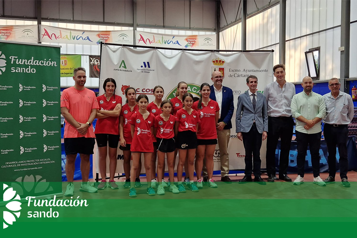 El equipo femenino del Club Deportivo Novacártama de Tenis de Mesa (TM) tendrá como patrocinador oficial a la Fundación Sando