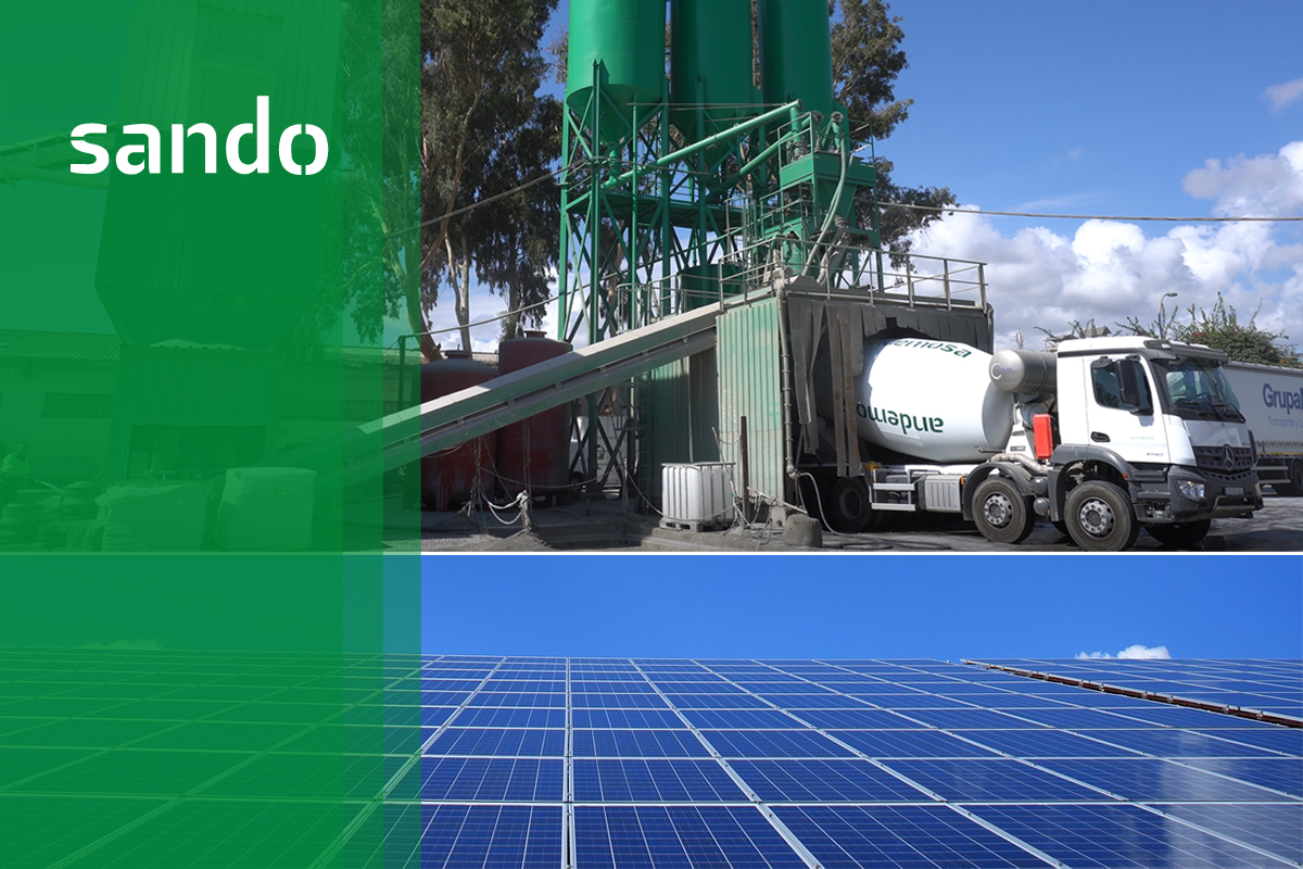 La planta de hormigón de Villa Rosa instala placas solares fotovoltaicas como medida de eficiencia energética.
