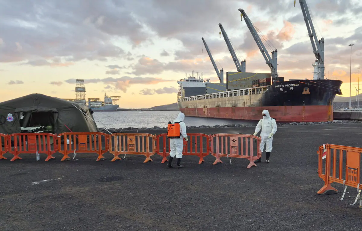 Sando Conservación y Energía interviene en la desinfección del Puerto de Granadilla tras la evacuación del buque MV Hondius por hantavirus