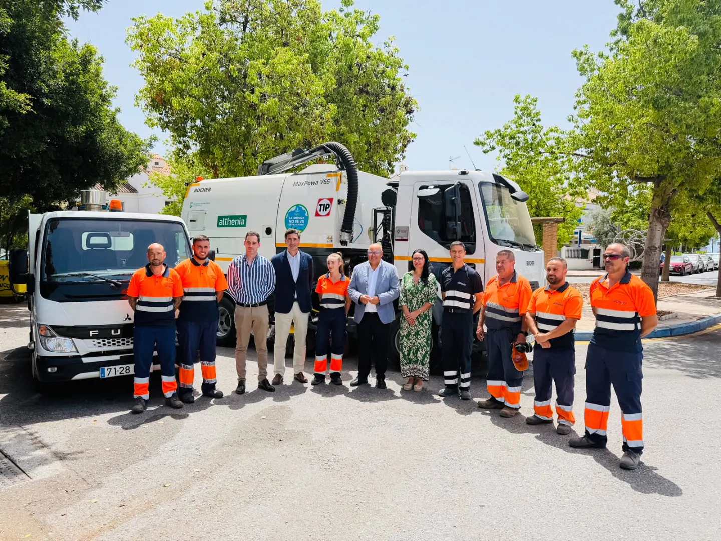 Sando Conservación y Energía refuerza la limpieza de Vélez-Málaga con nuevos vehículos sostenibles y eficientes